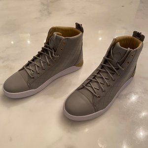 DIESEL - Grey Diamond High-Top Sneakers